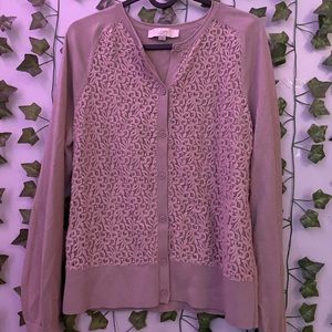 Loft buttoned sweater